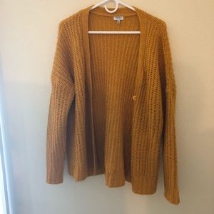 Tobi oversized knit sweater, mustard yellow
